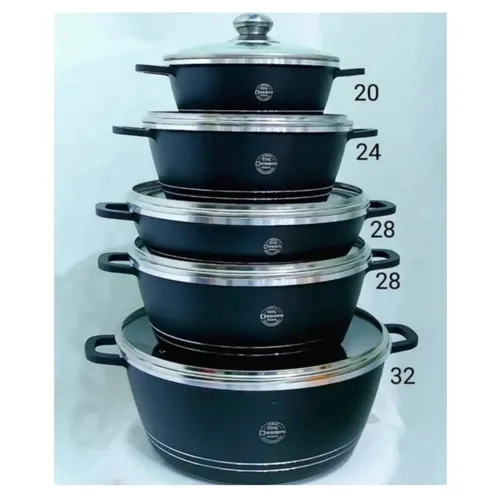 پخش سرویس قابلمه 10 پارچه دسینی مدل 1300 عمده کد G4102