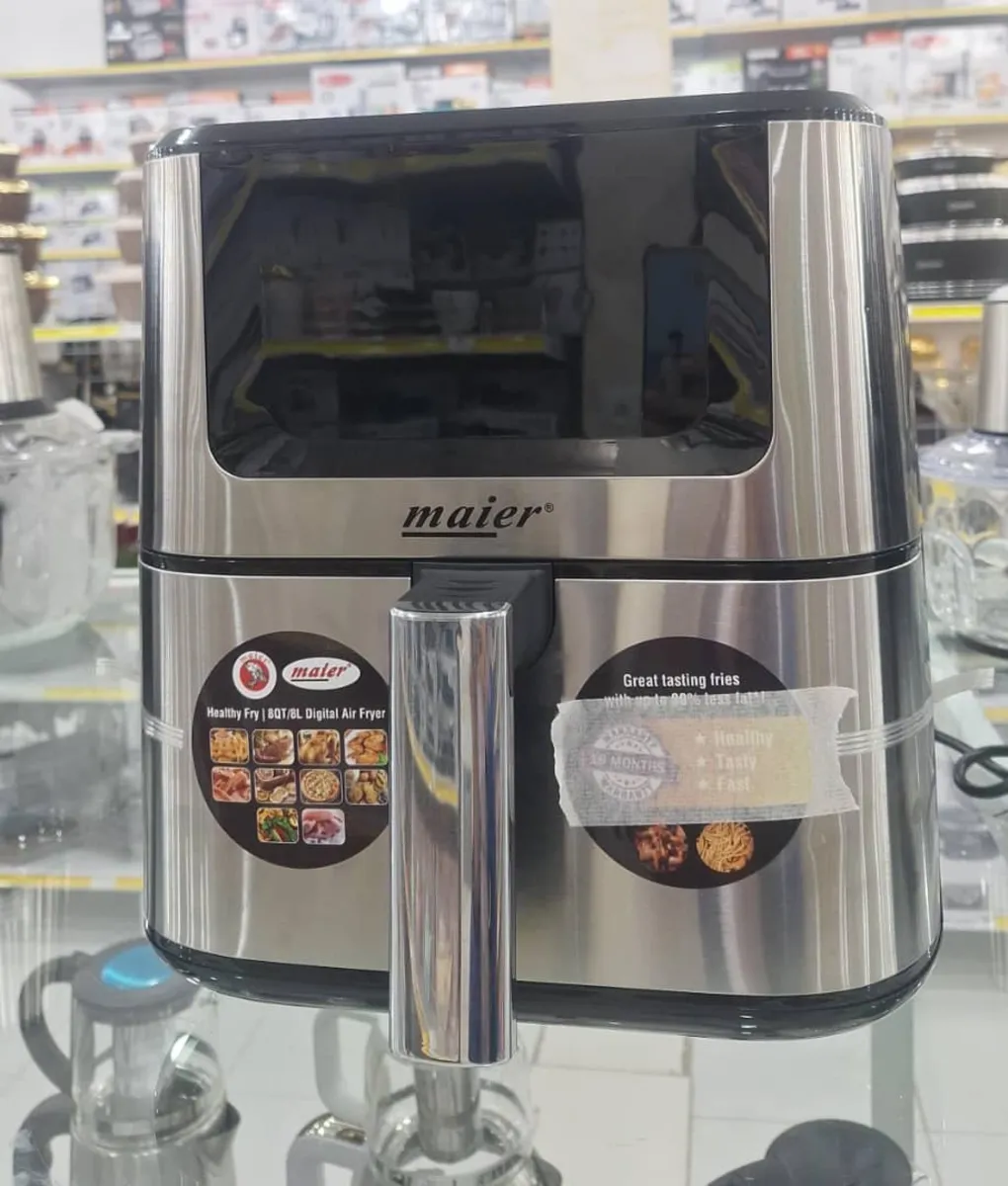 Mayer MR‑989 Twin Air Fryer | Dual 3.5 L Baskets, 2400W, Low‑Oil