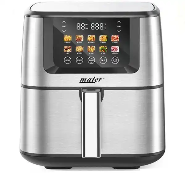 Mayer MR‑989 Twin Air Fryer | Dual 3.5 L Baskets, 2400W, Low‑Oil