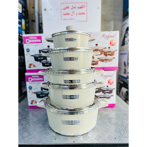 خرید سرویس قابلمه 10 پارچه دسینی مدل Rejina تک و عمده کد L518