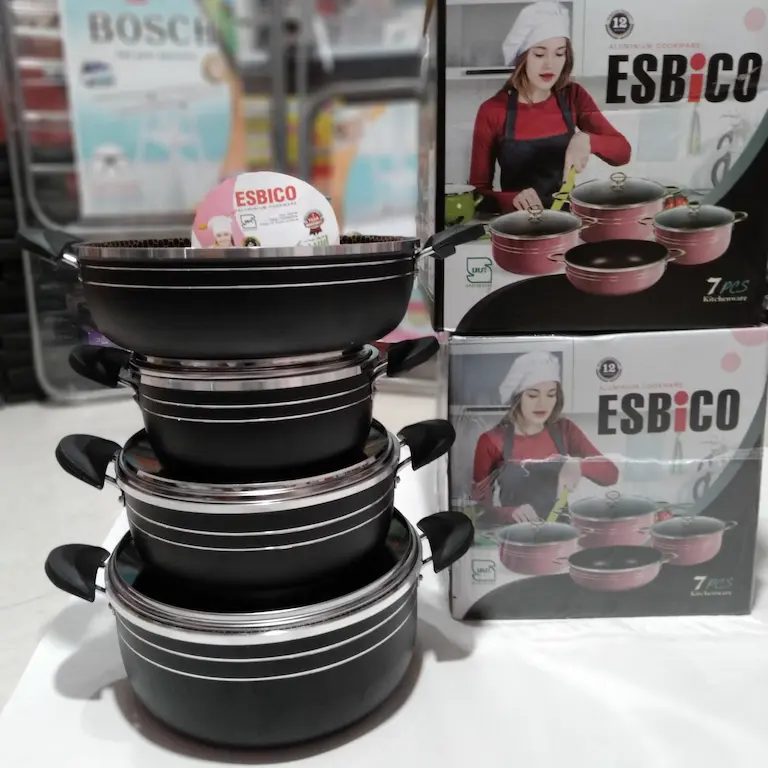 خرید سرویس قابلمه 7 پارچه esbico کد P359