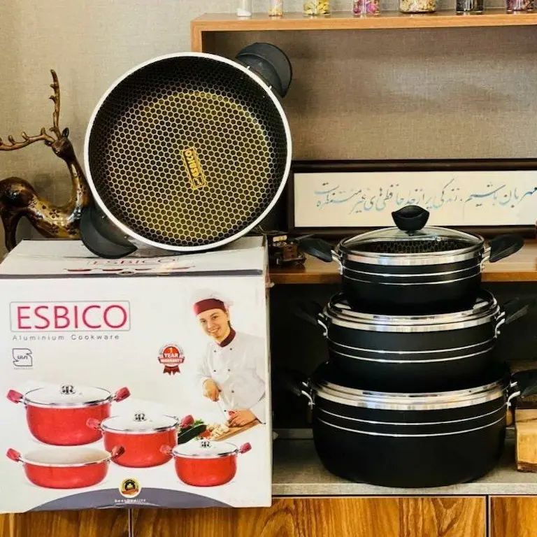 پخش عمده سرویس قابلمه 7 پارچه esbico کد P359