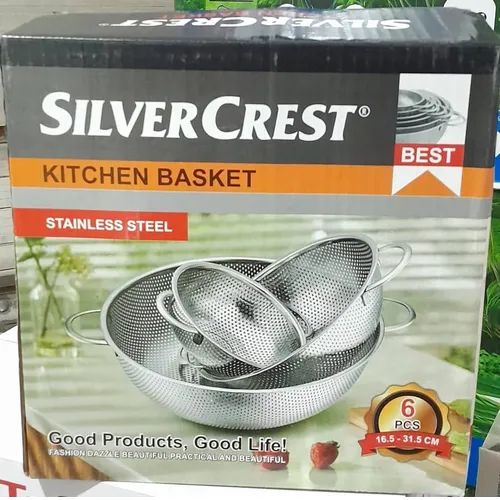 سرویس آبکش پانچی ۶ عددی استیل ضدزنگ کدt578