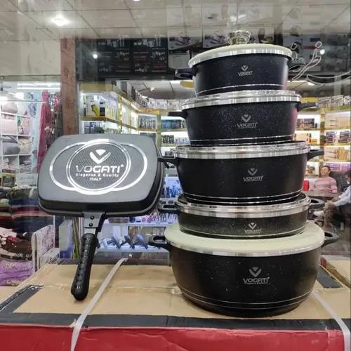 پخش سرویس قابلمه ۱۲ پارچه گرانیتی ووگاتی کدt587 عمده