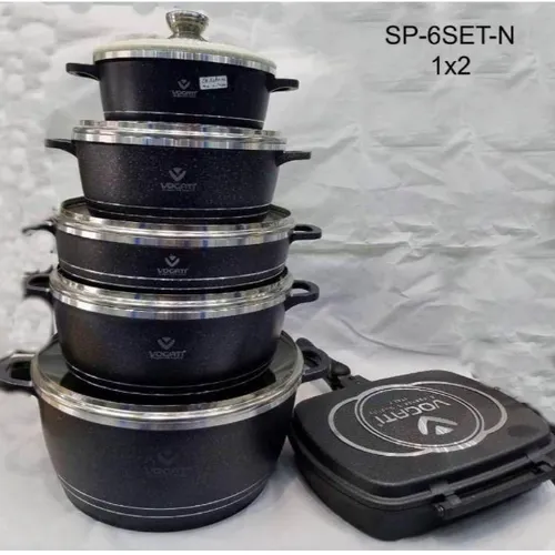 سرویس قابلمه ۱۲ پارچه گرانیتی ووگاتی کدt586