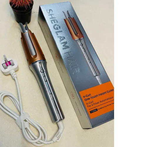 دستگاه کرلی مو چرخشی شیگلم  سایز 25 کدt590