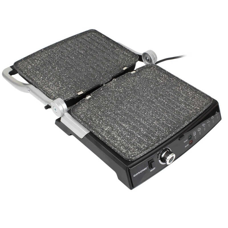 خرید گریل کباب پز و ساندویچ ساز برقی گوسونیک مدل GTG-610 کد E049 تک و عمده