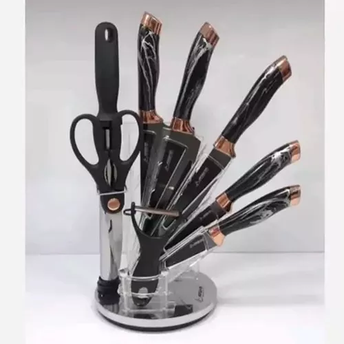 پخش عمده خرید سرویس چاقو 9 پارچه کد P450