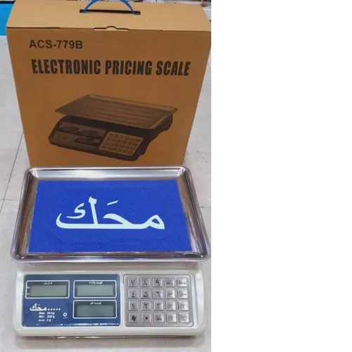 ترازو 40 کیلویی شارژی محک کیبورد استیل کدt616
