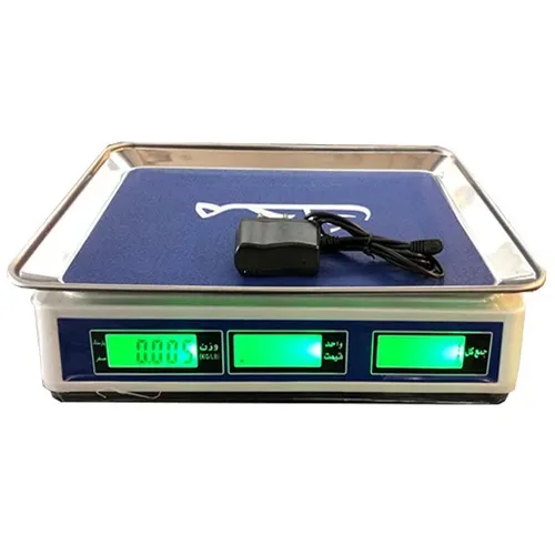 پخش ترازو 40 کیلویی شارژی محک کیبورد استیل کدt617 عمده