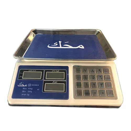 پخش ترازو 40 کیلویی شارژی محک کیبورد استیل کدt617 عمده