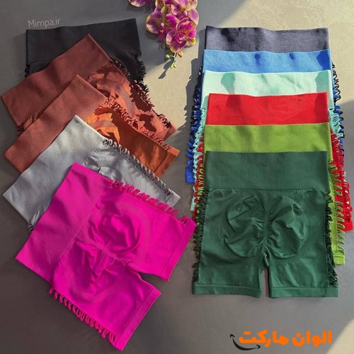 خرید-شورتک-سیملس-ورزشی-مدل-جدید-نرم-کشسانی-عالی-رنگبندی-سبک-بدون حساسیت-شیک-اندام-تناسب-یوگا-فیتنس-بدنسازی-جذب-کوتاه-کشی-