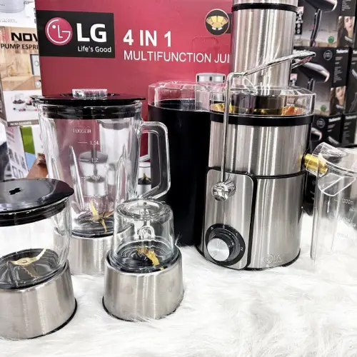 پخش آبمیوه گیر الجی چهار کاره گلو استیل بدون لغزش مدل 0032