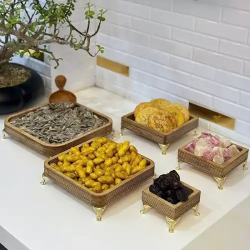 ست-5تکه-پذیرایی-چوبی-مربعی-پایه-دار-تک-و-عمده