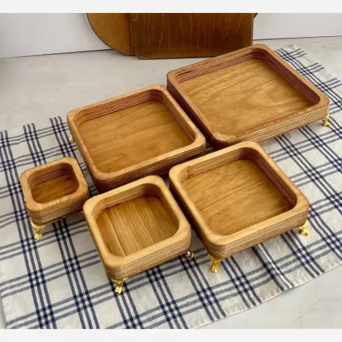 ست-5تکه-پذیرایی-چوبی-مربعی-پایه-دار-تک-و-عمده