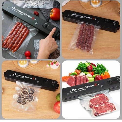 دستگاه وکیوم غذا 2 کاره دوخت پلاستیک خانگی Vacuum Sealer کدt674