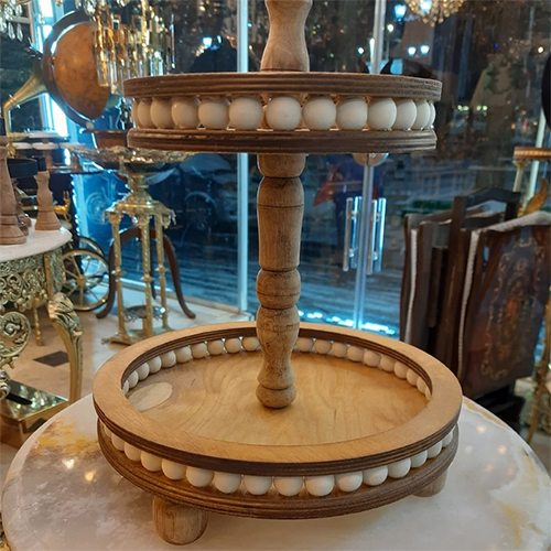  Buy 2-Tier Beaded Cake Stand | Elegant Dessert Display