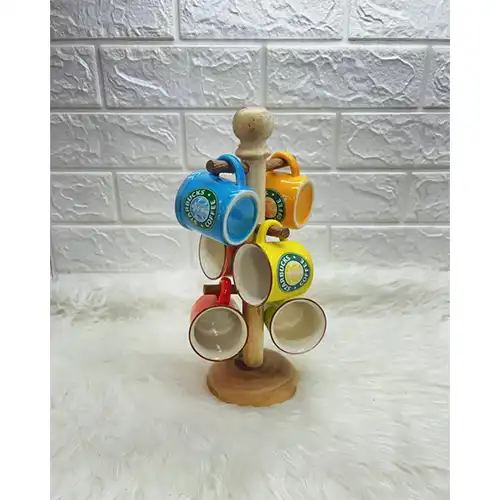  Wooden Cup Stand Stylish Holder