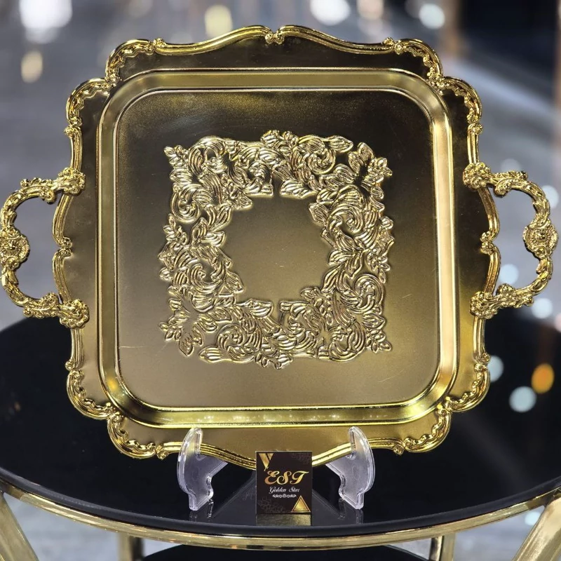 سینی-مربع-دستگیره-فلزی-کد-e174-تک-و-عمده