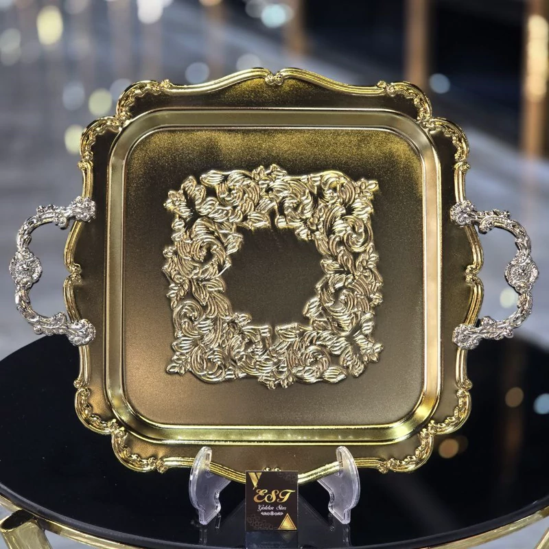 سینی-مربع-دستگیره-فلزی-کد-e174-تک-و-عمده