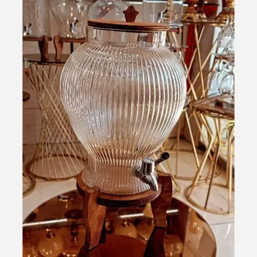 کلمن پایه چوبی آریان خطدار کد E178 تک و عمده