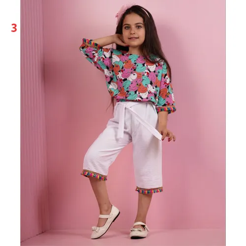 Girls' crop-trousers-set, new model, code g4388