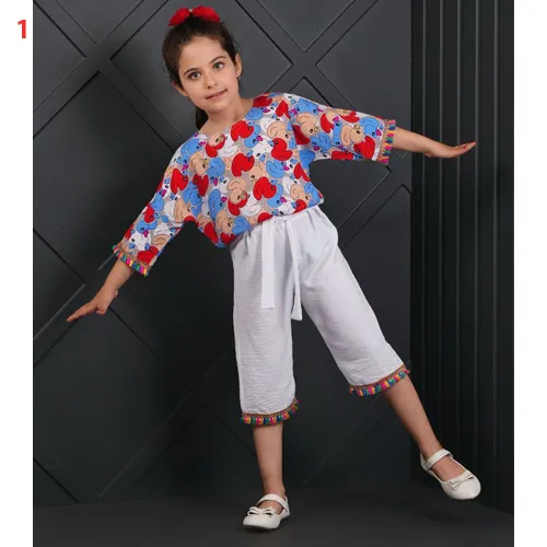 Girls' crop-trousers-set, new model, code g4388