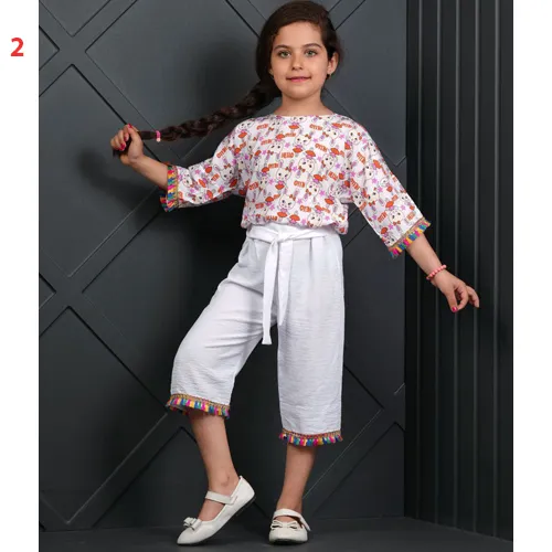 Girls' crop-trousers-set, new model, code g4388