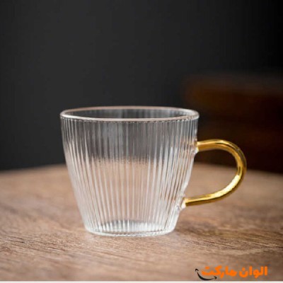 فنجان مدل شیپوری راه راه بسته 6 عددی کد E182 تک و عمده