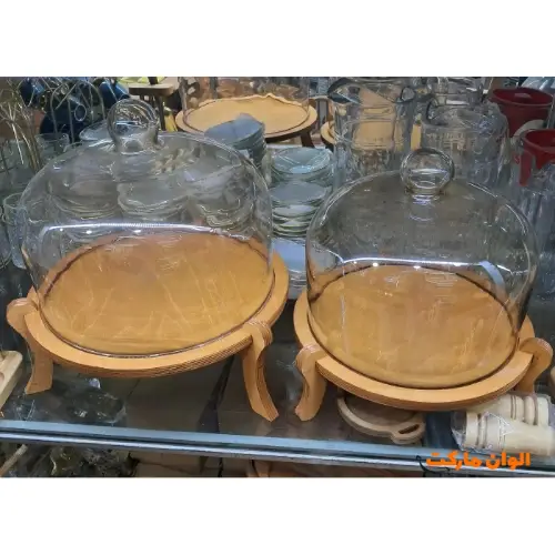  کاپ کیک چوبی پایه دار کد E185 تک و عمده