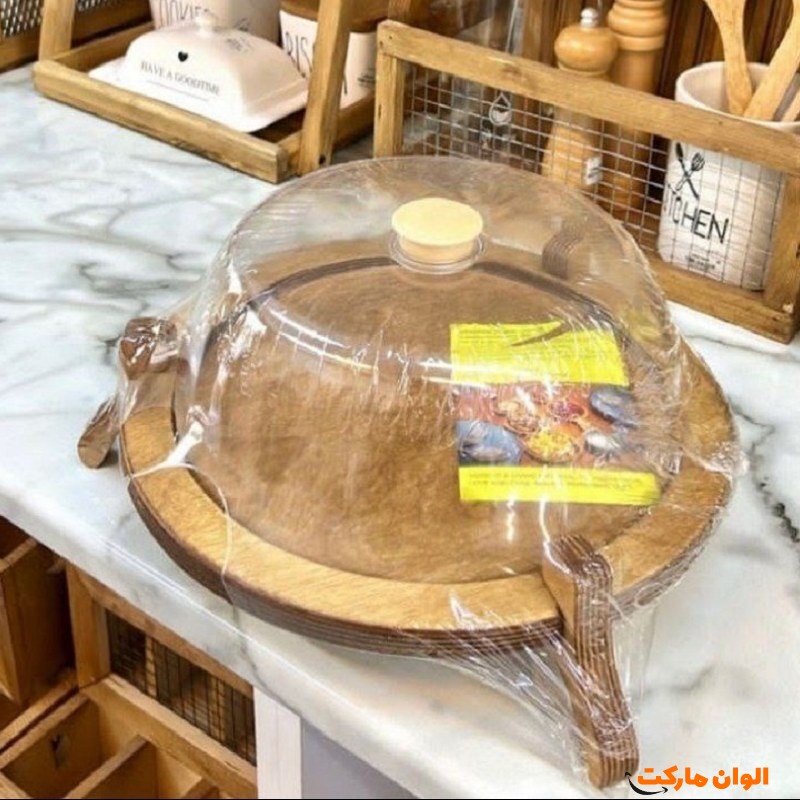  کاپ کیک چوبی پایه دار کد E185 تک و عمده