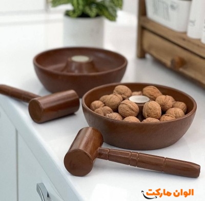 پخش گردو شکن طرح چوب همراه با چکش کد E264 تک و عمده