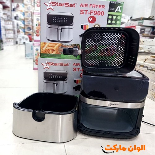 سرخکن-استارست-مدل-st-f9009-تک-وعمده-h172-با-کیفیت-سالم-تناسب-اندام-زندگی-کم-مصرف-سلامت-قیمت-مناسب-بدون-روغن-فیلتر-نچسب-تفلون-پخت-سالم-جدید-هواپز-دیحیتال-مرغ-ماهی-سبزیجات-ابپز-