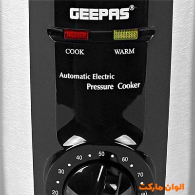 زودپز برقی جیپاس مدل GPC307 ظرفیت ۶ لیتر استیل ضد زنگ تک وعمده کدH174