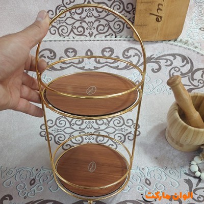 پخش استند گرد پانیذ طلایی کد E279 تک و عمده