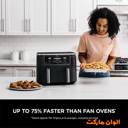 سرخکن-نینجا-af400-ظرفیت-۹.۵-لیتر-بدون-روغن-تک-و-عمده-h185-تنظیم-دما-ماهی-میگو-مرغ-دما-خودکار-پایه-ضد-لغزش-مدرن-زیبا-جدید-یبا-کیفیت-زندگی-اشپزی-اشپزخانه-برقی-لوازم-خانگی-کنترل-دکمه-ای-