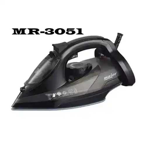 Maier Steam Iron Model MR-3051 – 2600W, Ceramic Soleplate