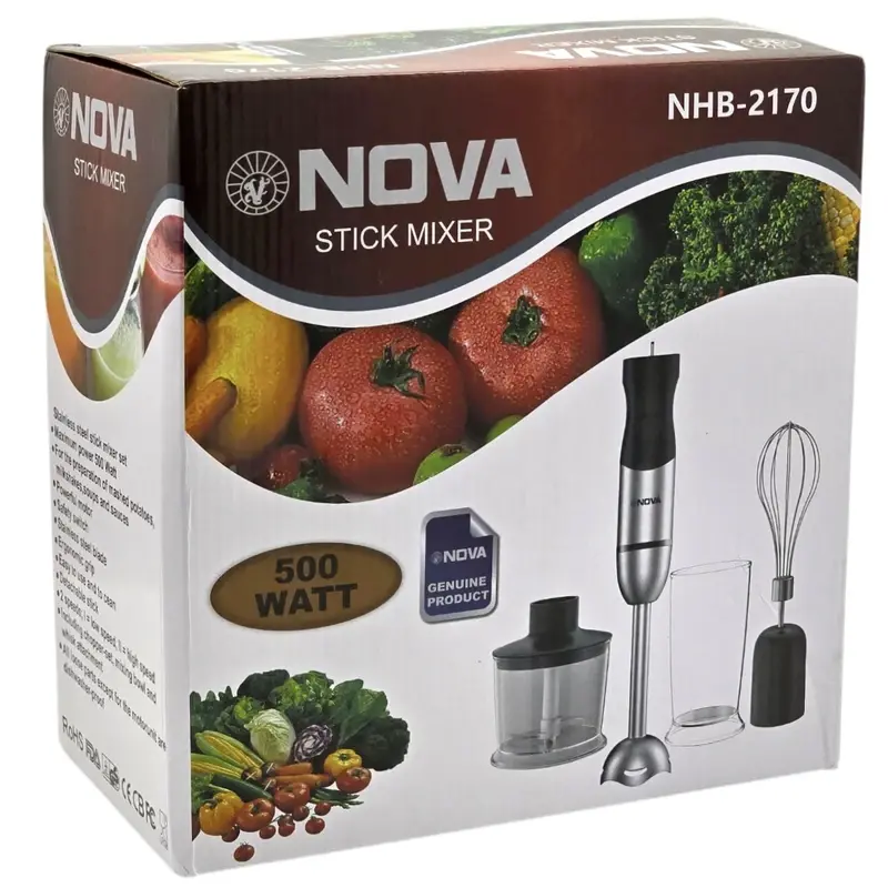 گوشت کوب برقی چندکاره 500 وات نوا مدل NHB-2170  کد E342 تک و عمده
