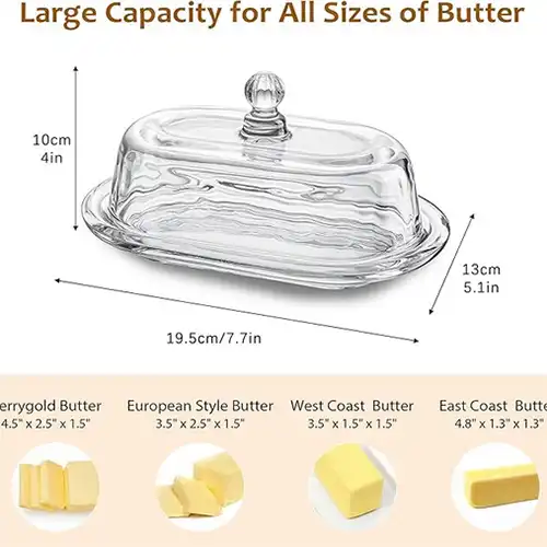 Katerina Butter Dish – Elegant & Hygienic Breakfast Container