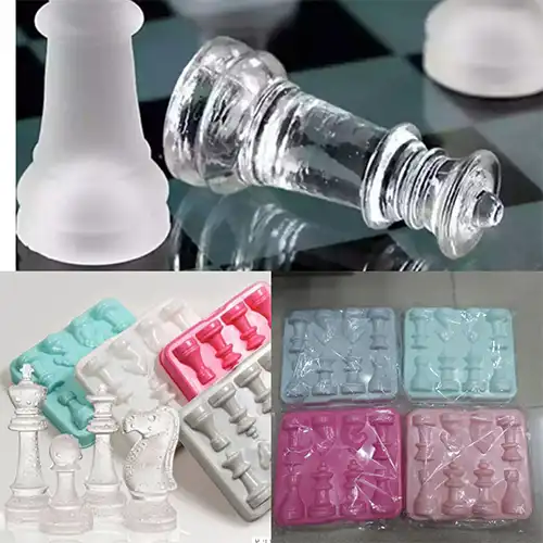 8-Cube Chess Silicone Ice Tray – Flexible & Durable