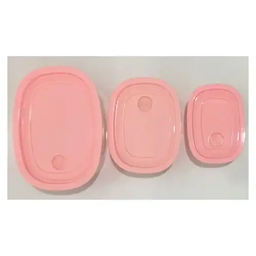Square 3-Piece Food Storage Containers – Freezer & Fridge Friendly