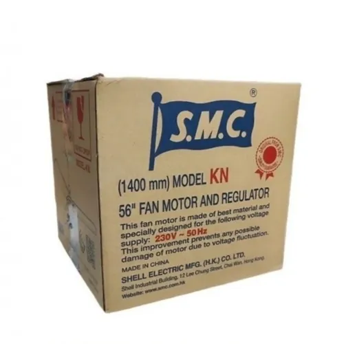  A 56-inch SMC ceiling fan with three wide metal blades