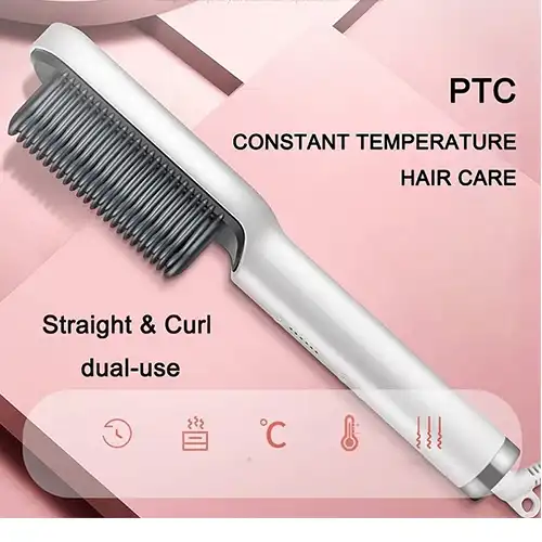 Heated Hair Comb Model 909 – Rechargeable & Portable Straightener