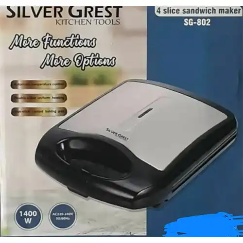SilverCrest Snack Maker SG-802 | Home Sandwich Maker