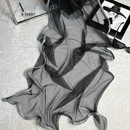 Black-bead-net-scarf-round-gan-new-model-single-and-wholesale-