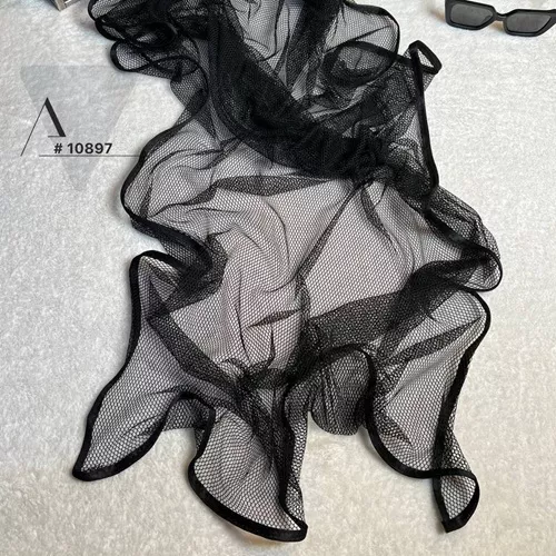 Production-of-black-scarf-with-bee-net-round-gan-new-model-single-and-wholesale-