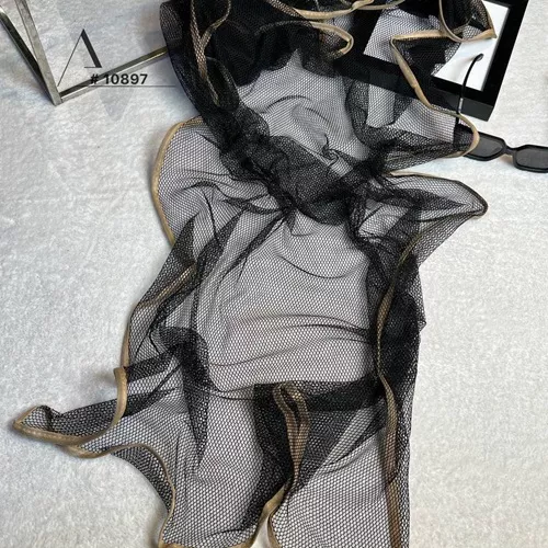 Production-of-black-scarf-with-bee-net-round-gan-new-model-single-and-wholesale-