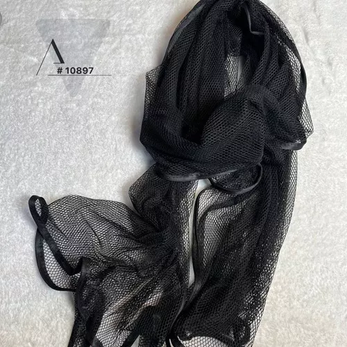 Production-of-black-scarf-with-bee-net-round-gan-new-model-single-and-wholesale-