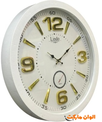 خرید ساعت دیواری لیندو  سفید تک و عمده کد t864