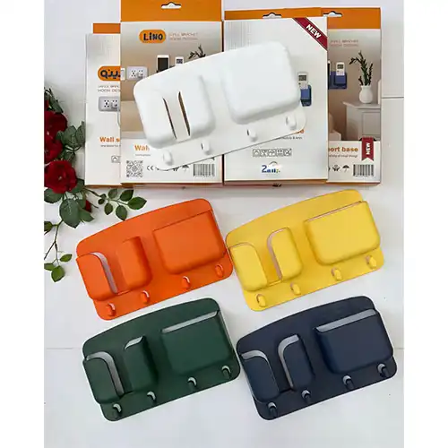 Wall Mount Mobile & Key Holder | Dual Purpose Organizer